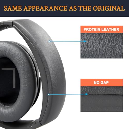 Image of SOULWIT Replacement Headband Pad Kit for Bose QuietComfort 45 (QC45) /QuietComfort SE (QC SE) /New Quiet Comfort Wireless Headphones, Easy DIY Installation (Eclipse Grey)