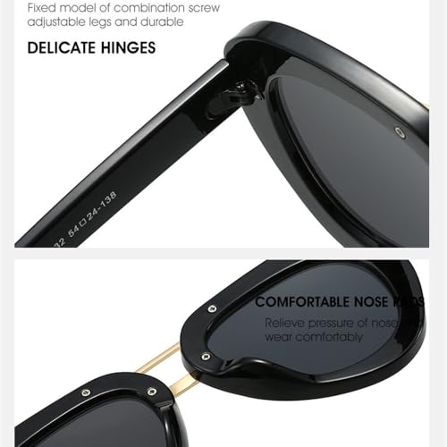 Lunettes de soleil nuances dégradées à la mode design double pont