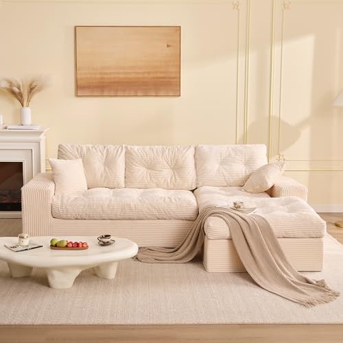 Litbird Sofá Esquinero Modular de 3 Plazas