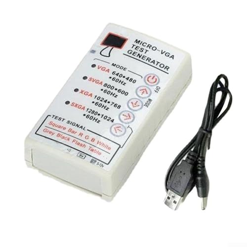 [Set completo di generatori di segnali] Questo generatore di segnale portatile include un cavo USB ed è progettato per funzionare con vari dispositivi di visualizzazione come HDTV, monitor LCD e proiettori CRT, rendendolo uno strumento essenziale per risolvere i problemi di visualizzazione.