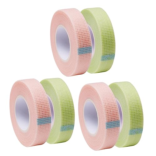 TOVINANNA Eyelash Grafting Tape 6 Rolls Breathable Lash Extension Tapes Isolation Patches for Eyes