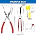 4-Pack Relay Puller Pliers Set, Automotive FMM Fuses Puller Tool, Vehicles Battery Terminal Remover, Pliers for Removing Relays on Vehicles
