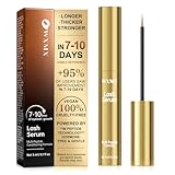 Lash Serum for Eyelash Growth – Visible Results in 7 Days, Powered by W-Peptide Technology, Fuller-Looking Lashes, Hormone-Free & Gentle for Sensitive Eyes (0.1 fl oz)