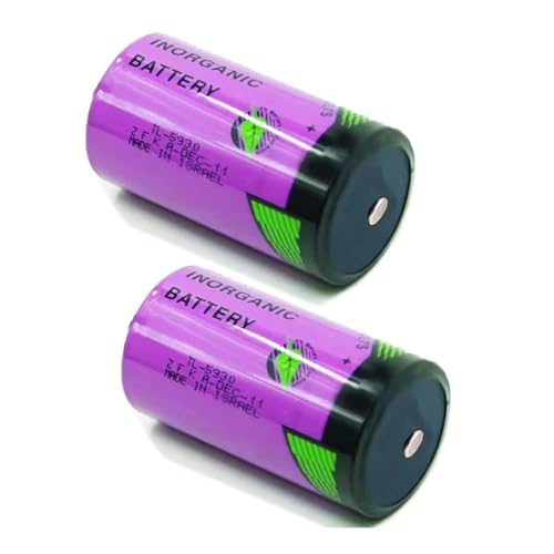 ?2 Pack?3.6V 19000mAh TL-5930 Lithium Battery for Tadiran TL-5930 Battery Series Size D TL-5930 Battery, Pink