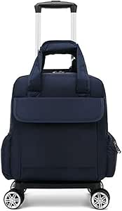 Bolsa De Viaje Desmontable Con Ruedas - Carrito Plegable Para Compras, Azul