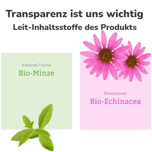 lavera Mundspülung Complete Care - Alkoholfrei -Fluoridfrei - Bio-Minze und Bio-Echinacea für 5-fach-Wirkung - Vegan - Naturkosmetik - 400 ml (Packung mit 2) – Bild 6