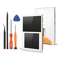 YWLRONG for Nintendo 2DS LCD Display Replacement for Nintendo 2DS Top and Bottom LCD Screen Repair Replacement Assembly Accessories Part with Repair Tools