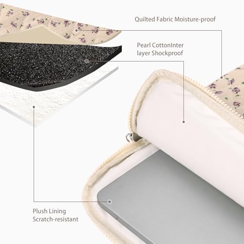 Funda protectora para laptop con diseño floral miniatura 5