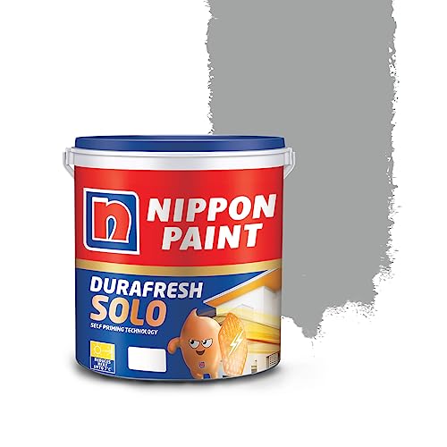 Image of Nippon Paint Durafresh Solo Exterior Emulsion Paint (Gray Dolphin, 4 L)