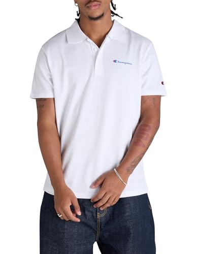 Champion Men's Legacy Polo, White, XX-Large