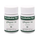 Krumikuthar Ras Tablets for Digestion, 60 Count, Pack of 2