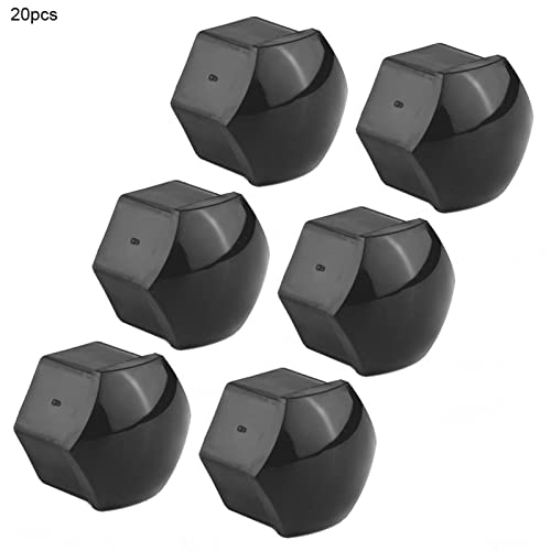 Image of Car Wheel Nut Covers 19mm - 20pcs Gray Lug Bolt Caps, Rust Protection Hub Screw Covers, Easy Snap-On Installation for All 19mm Wheel Bolts