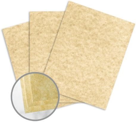Astroparche Sand Card Stock - 8 1/2 x 11 in 65 lb Cover Vellum 30% Recycled 250 per Package
