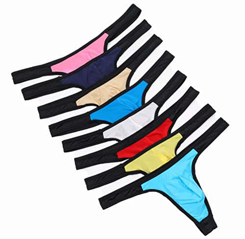 Faringoto Men's Thong Low Waist Thong Panty Bulge Underwear #TOP16