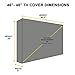 KHOMO GEAR Outdoor TV Cover - Panther Series - Universal Weatherproof Protector for 46-48 Inch TV - Fits Most Mounts & Brackets