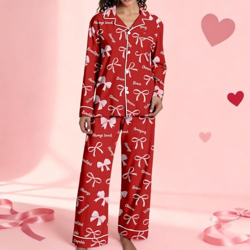 Conjunto de pijama informal para mujer ideal para San Valentín 2