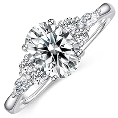 02-Moissanite-White Gold