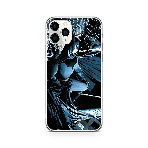 Funda para teléfono móvil de ERT GROUP para Apple iPhone 11 Pro Original y con Licencia Oficial de DC con diseño Batman 004 Perfectamente Adaptada a la Forma del teléfono móvil, Funda Hecha de TPU