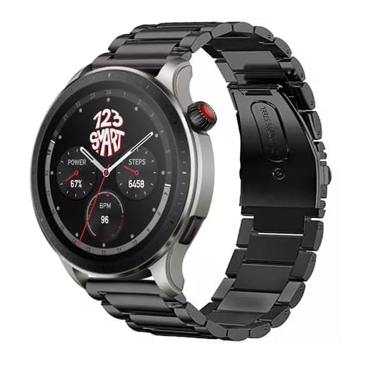 Pulseira De Aço Inox 22mm marca 123smart compativel com Galaxy Watch 46mm R800 Gear S3 Classic R760 / Frontier R770 / Galaxy Watch 3 45mm R840 (Preto)