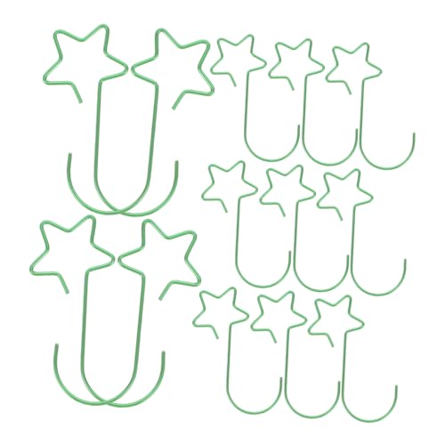 GOOHOCHY Versatile Tree Hanging Hooks 5 Bags of Star Shaped Decorative Hooks Festive for Christmas Tree Ornaments