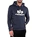 Price comparison product image Alpha Industries Men's Basic Hoody Hooded Sweat Sweatshirt, Navy, XXL