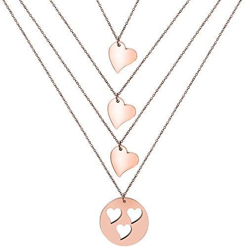 Zuo Bao Mother and Daughters Necklace Set- Mom and Daughter Jewelry- Gift