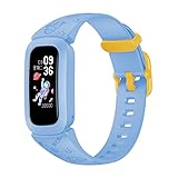 Montre connectée Enfant Garçon/Fille,Bracelet connecté podomètre tracker d'activité Moniteur de sommeil de fréquence cardiaque, Moniteur de température corporelle de Oxygène sanguin Étanche IP68-Blue