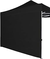 Vista 45 de COOSHADE Instant Canopy SunWall - Toldo de pared lateral de 10 x 10 pies para tienda de campaña desplegable, paquete de 1 pared lateral, color azul