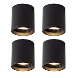 Gerrit Pendant Light Led Ceiling Spotlight Surface Mounted Downlight Accent Spot Lighting Indoor Cylinder Hallway Light Fixture Ceiling Directional(Black-4000k)