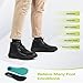 Men's Orthopedic Wide Leather Winter Ankle Boots: Winter Warm Diabetic Dress Shoes with Arch Support for Plantar Fasciitis, Comfortable Arch Support Walking Shoes for House Black Size 10