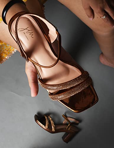 Image of JM LOOKS Block Heel Stylish Fashionable Comfertable Sandals