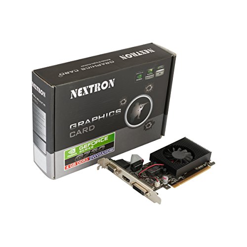 Image of Nextron Nvidia GeForce GT 730 4GB 64-Bit DDR3 PCI Express Graphic Card / PCI-E 2.0 / 4GB / DDR3 / 64 Bit / D-SUB(VGA) / DVI-D / HDMI / HDCP support / 192 Cuda Core / Direct X 12 / 3D Accelerator / Silent Cooling / Heat Sink with Fan