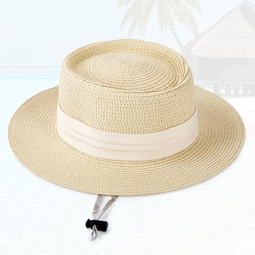 Sombrero de playa de paja para mujer verano talla M miniatura 6