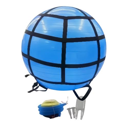 Bola de ejercicio Anti-Burst - Silla de pelota de yoga con aparato de bomba | Bola de yoga | Bolas de ejercicio con bomba | Equipo de entrenamiento de fuerza antiladrillo