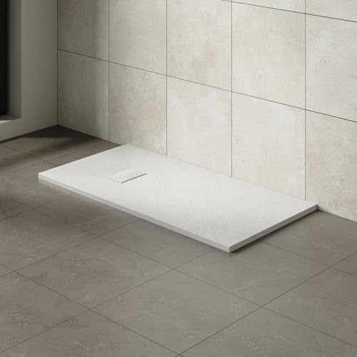 Aquariss 1300x700mm SMC Anti Slip Shower Base Tray Rectangular for Shower Enclosure White