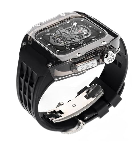 Boîtier style Watch 8 Ultra 49 mm Glacier transparent haut de gamme pour Apple