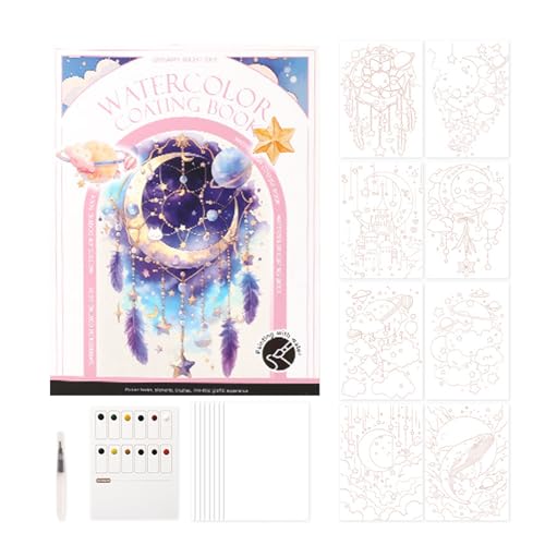 Libri Acquerelli – Kit Da Viaggio, Forniture D'arte, Set Di Disegno Multifunzionale, Kit Di Pittura Professionale Per Adulti, Studenti, Pittori | Libro D' D'arte Creativa