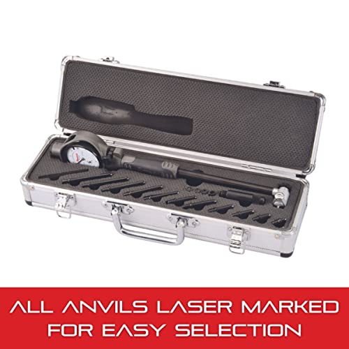 Starrett Dial Bore Gage With Protective Case And Carbide Contacts - 2-6" Range.0005" Graduations - 3089Z-131-26J #TOP3