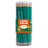 LAPIS GRAFITE HB RESINA VERDE SEXTAVADO/BORR.POTE/72 UND LEOELEO