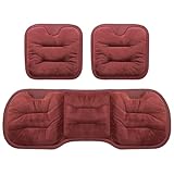 KHDWOB Sitzkissen Auto für Isuzu All Models Dmax Mux 2000-2023 2024-pr, Plüsch Anti Rutsch Autositzauflage, Weich und Atmungsaktiv Autositzschoner Sitzauflage Auto Vordersitze,A