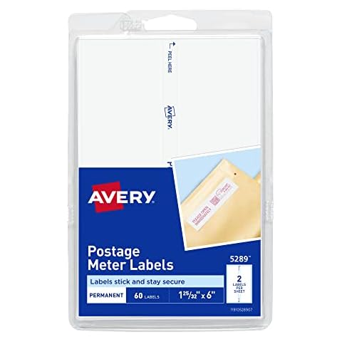 Avery Postage Meter Labels for Personal Post Office Cover