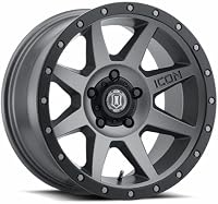 ICON Alloys Rebound Titanium w/Black Lip Wheels 17 In 17x8.5 -6 1817857345TT