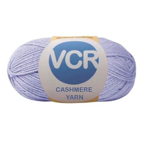 Image of VCR Lavender Cashmere Knitting Yarn, 100 Grams Hank, 265 Meters Length, Acrylic 75% and Nylon 25%, Soft Crosia Thread for Crochet and Knitting, Suitable for Sweaters, Pullovers and Jackets