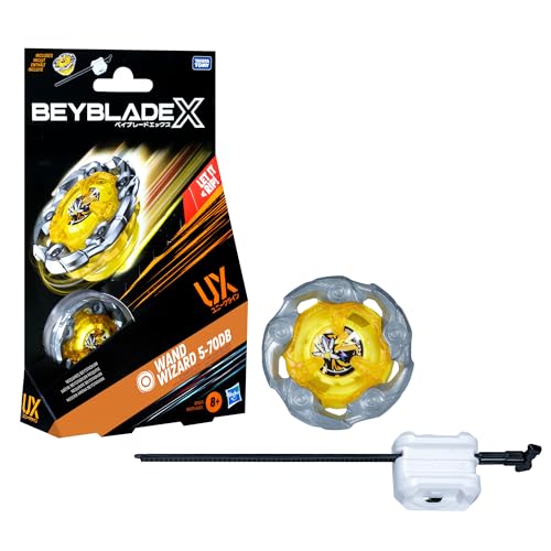 Beyblade X Wand Wizard 5-70DB UX Starter Pack Set with Stamina Type Top and Launcher; Authentic...