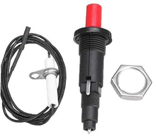 TYY-guang Piezo Encendedor, piezo Chispa de Encendido del Equipo con 1m Cable Parrilla de botón del Encendedor de Chispa Chimenea Estufa de Gas de Encendido Juego 1 Juego Cover
