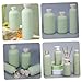PAMINGONO 4Piezas Botellas Vacías para Champú y Jabón Dispensador Portátil Tapa Abatible para Baño y Cocina Imagen de PAMINGONO 4Piezas Botellas Vacías para Champú y Jabón Dispensador Portátil Tapa Abatible para Baño y Cocina