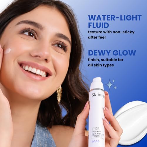 Image of Niacinamide 10% Hyaluronic Acid & Beet Root Extract Sweatproof Sunscreen SPF 50 PA+++ for | For All Skin Types | Broad Spectrum UV Protection Lightweight Daily Sun Care | 50 ml