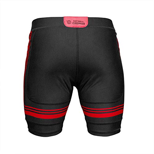 Pantalones cortos de compresión Sanabul Core para running y rutinas de gimnasio L 4