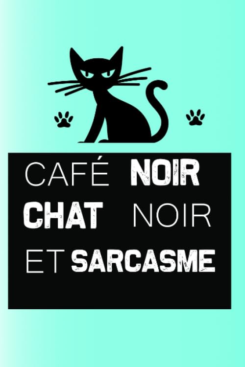 CHAT NOIR: carnet de notes 6x9 100 pages (Floki)