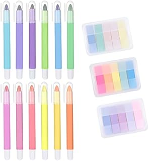 Chutoral Gel Highlighters Set, 12 Colors Bible Highlighter Pens with 300 Sticky Index Tabs, Bible Study Supplies, No Bleed Pastel Highlighter Page Makers Kit for Journaling, Highlighting and Studying